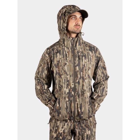Duck Camp Men's 3L Ultralight Rain Jacket Breathable Woodland Medium MSRP $229 - Picture 2 of 8